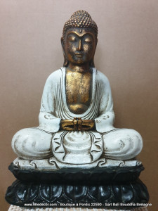 Bouddha lotus H35 cm