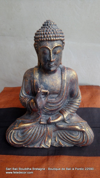 Bouddha protection antique H20 cm