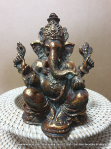 Ganesh résine doré H16 cm