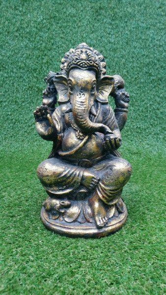 Ganesh assis résine 30 cm