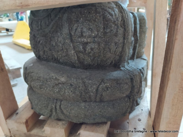 Ganesha statue pierre de lave H80cm