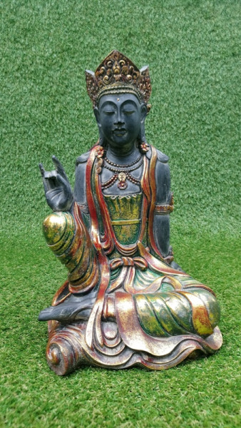 Statuette Vishnu assis main levée