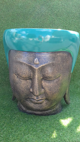 Large cache-pot visage Bouddha diam 41cm