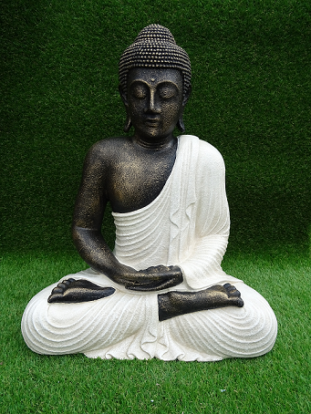 Bouddha blanc H60cm
