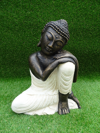 Bouddha blanc H45cm