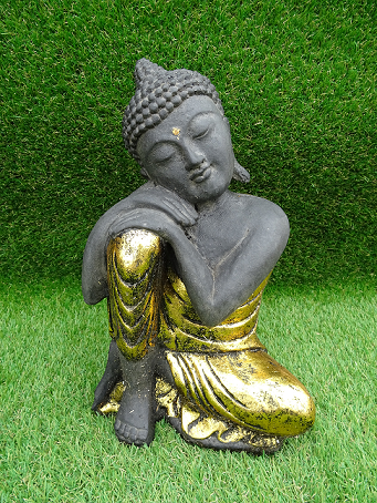 Bouddha penseur ciment 30 cm