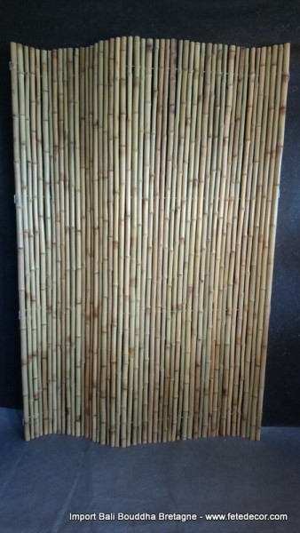 Grand brise vue rouleau bambou flexible