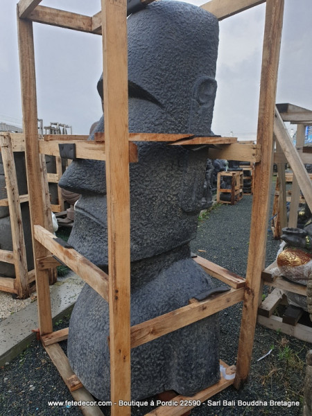 Statue Ile de Pâques Moai H120cm