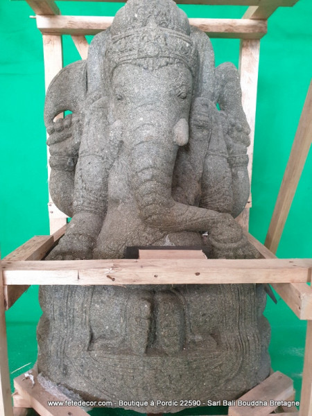 Ganesh H100 cm sculpture pierre de lave