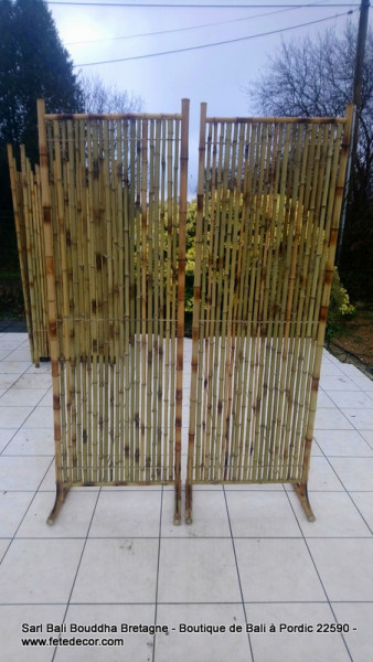 Brise vue tiges bambou H180x60cm