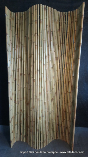 Grand brise vue rouleau bambou flexible