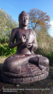 Statue Bouddha géant H150cm rouge