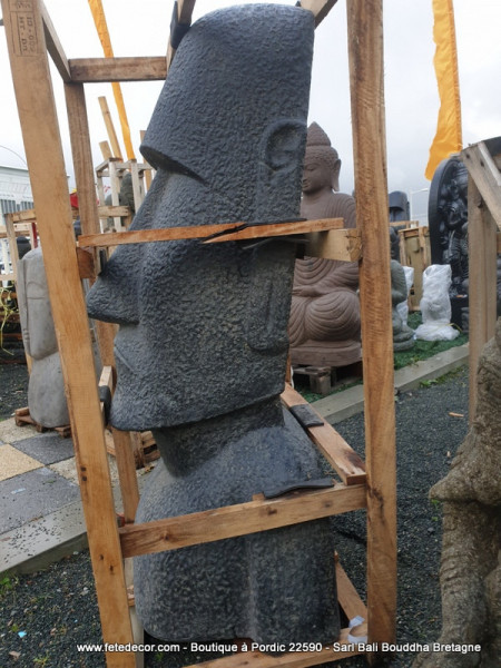 Statue Ile de Pâques Moai H120cm