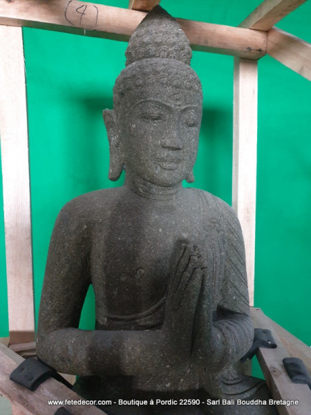 Bouddha roche volcanique H100 cm