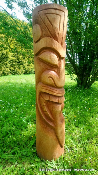 Tiki Maori bois cocotier H100cm