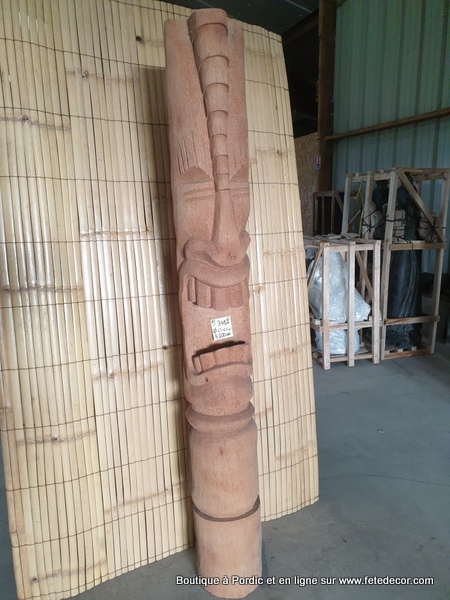 Totem tiki cocotier H200 cm