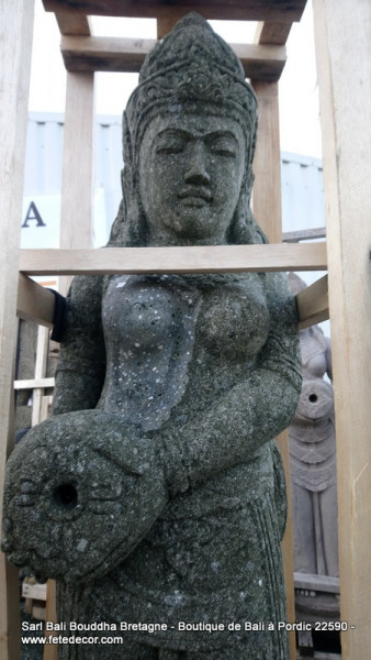 Statue pierre déesse Indoue H150 cm