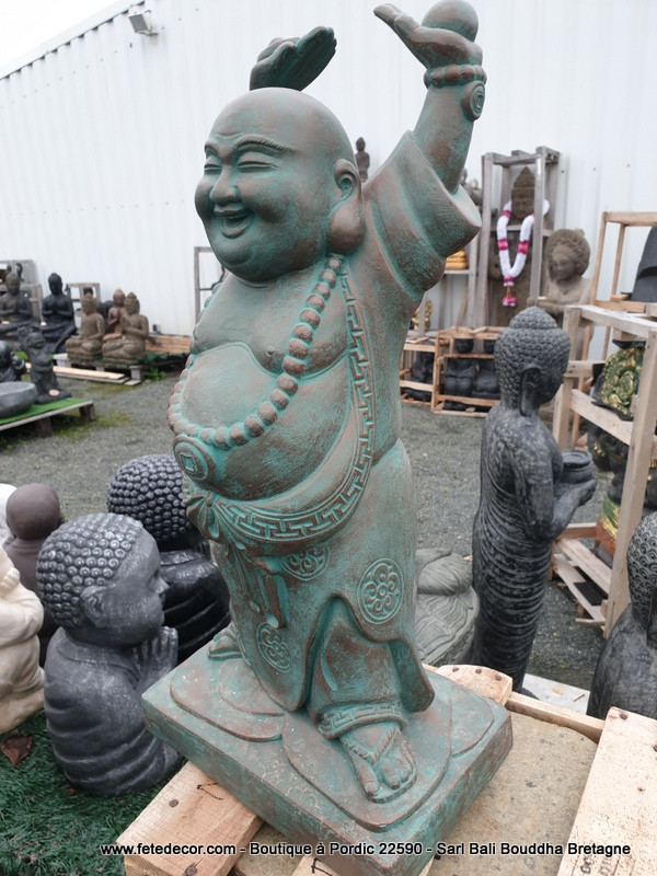 Bouddha rieur debout H40 cm