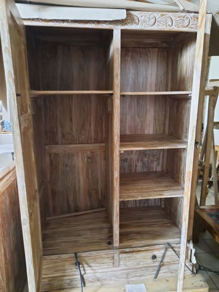 Armoire 2 Portes 2 Tiroirs