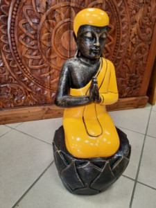 Bouddha Jaune laqué