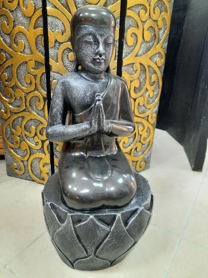 Bouddha Noir Laqué