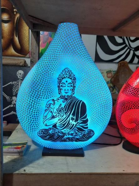 Lampe Bouteille Bouddha