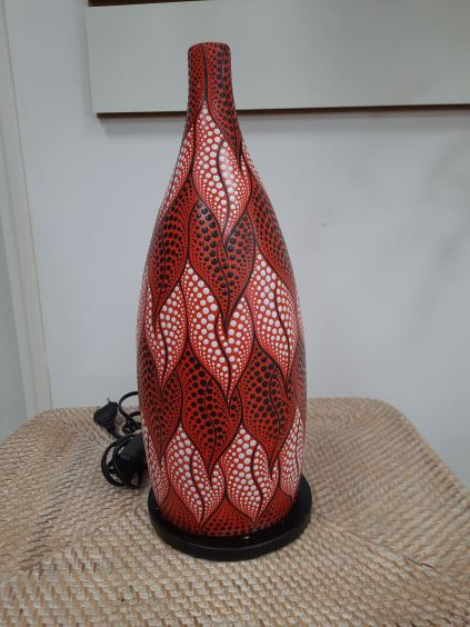 Lampe bouteille Rouge