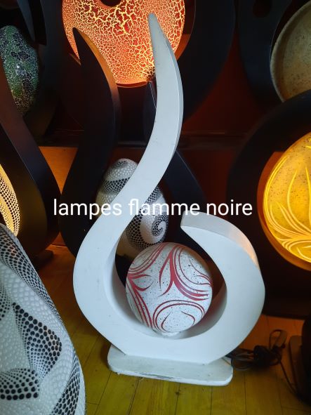 Lampe flamme noire