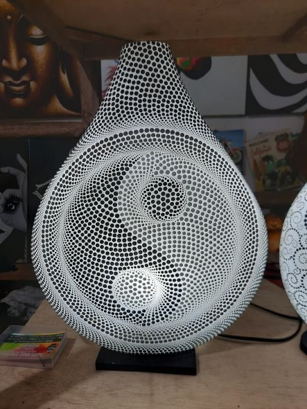 Lampe bouteille Yin Yang