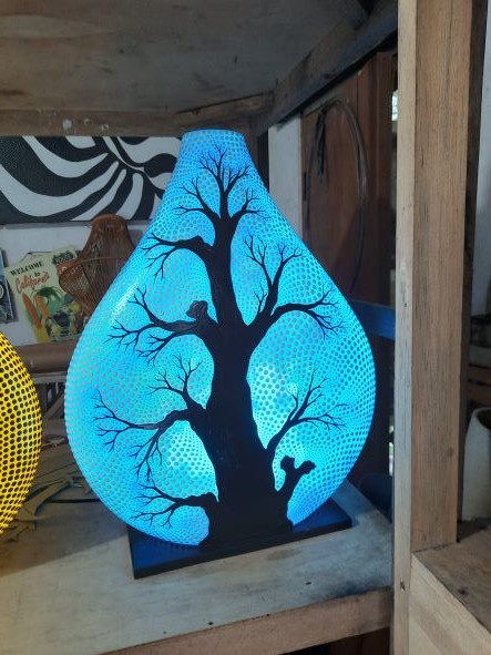 Lampe bouteille Arbre