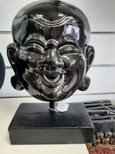 Masque Bouddha Rieur Noir